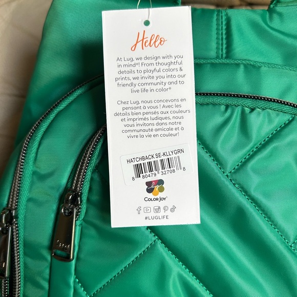 Lug Hatchback SE Backpack Kelly Green NEW - Picture 2 of 12
